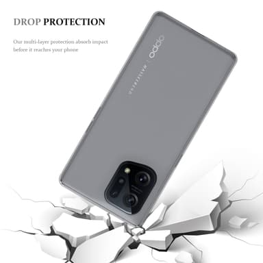 Oppo FIND X5 Cover TPU Etui (Gennemsigtig)