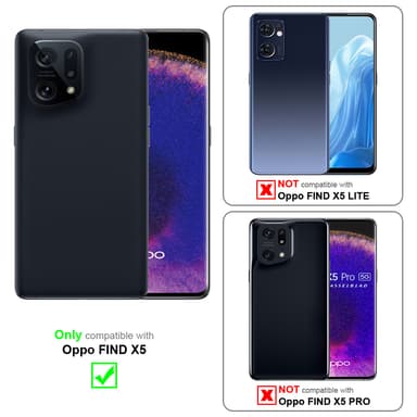 Oppo FIND X5 Pungetui Cover Case (Blå)
