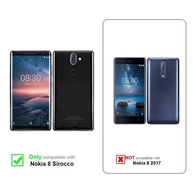 Nokia 8 Sirocco Cover Etui Case (Sort)