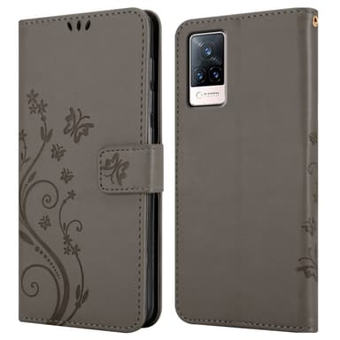Vivo V21 4G / 5G Pungetui Cover Case (Grå)