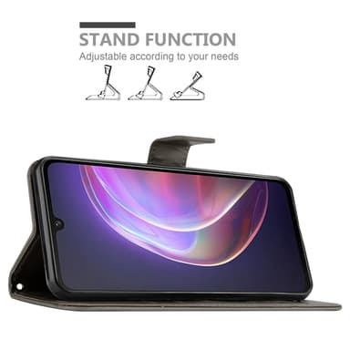 Vivo V21 4G / 5G Pungetui Cover Case (Grå)