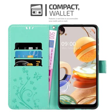 LG K61 Pungetui Cover Case (Turkis)