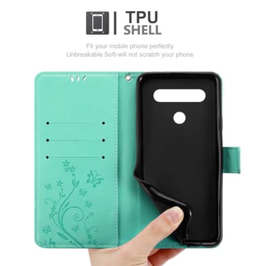 LG K61 Pungetui Cover Case (Turkis)