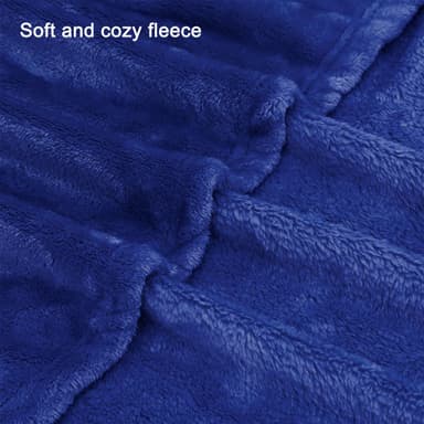 Blødt tæppe 200 x 150 cm Tak Blankett fleece (natblå)