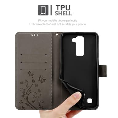LG K7 2016 Pungetui Cover Case (Grå)