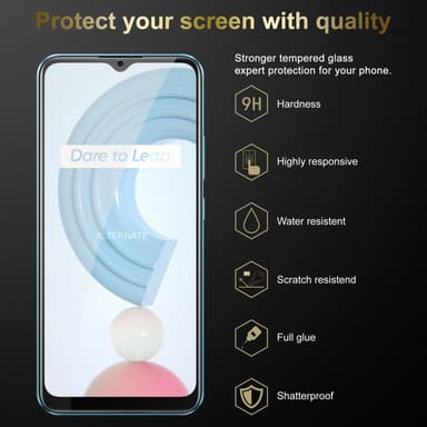 Realme C21 3x Skærmbeskytter Beskyttelsesglas
