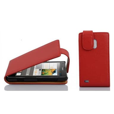 Huawei ASCEND G700 Pungetui Flip Cover (Rød)