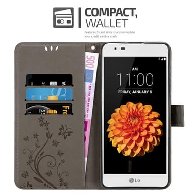 LG K7 2016 Pungetui Cover Case (Grå)