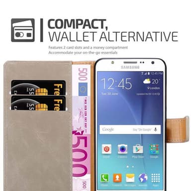 Cover Samsung Galaxy J7 2015 Etui Case (Brun)