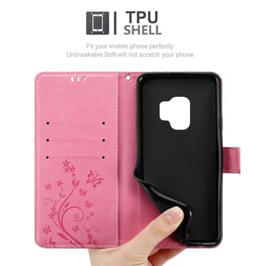 Samsung Galaxy S9 Pungetui Cover Case (Lyserød)