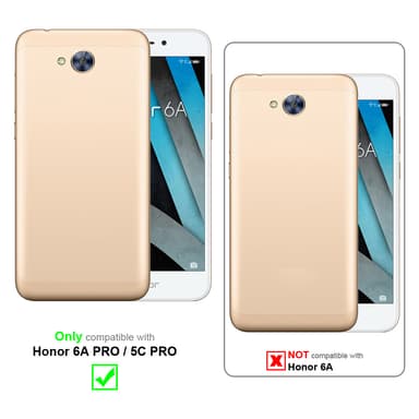 Cover Honor 6A PRO / 5C PRO Etui Case (Lyserød)