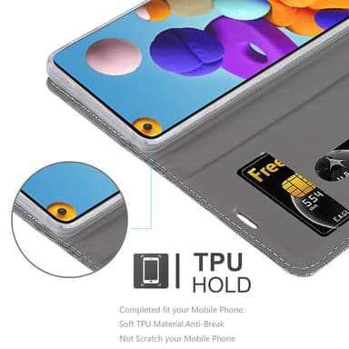 Samsung Galaxy A21s Pungetui Cover Case (Grå)