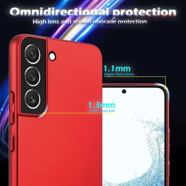 Samsung Galaxy S22 PLUS Cover Etui Case (Rød)