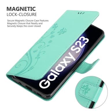 Samsung Galaxy S23 Pungetui Cover Case (Turkis)