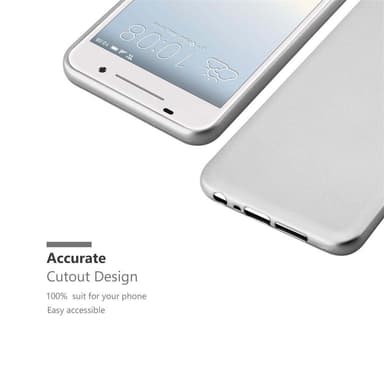 HTC ONE A9 Cover Etui Case (Sølv)