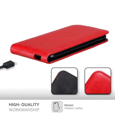 WIKO VIEW GO Pungetui Flip Cover (Rød)