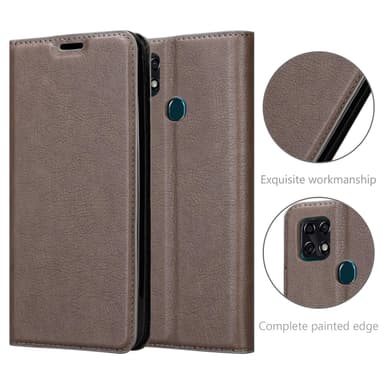 ZTE Blade 10 SMART Cover Etui Case (Brun)