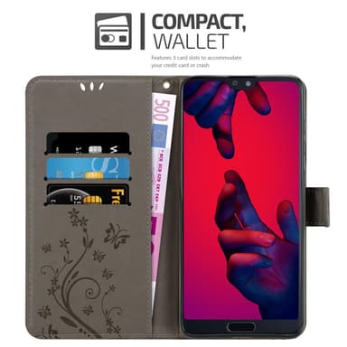 Huawei P20 PRO / P20 PLUS Pungetui Cover Case (Grå)