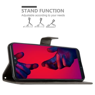 Huawei P20 PRO / P20 PLUS Pungetui Cover Case (Grå)