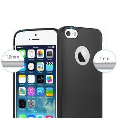 iPhone 5 / 5S / SE 2016 Cover Etui Case (Sort)