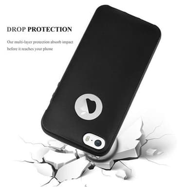 iPhone 5 / 5S / SE 2016 Cover Etui Case (Sort)