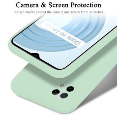 Realme C21 Cover Etui Case (Grøn)