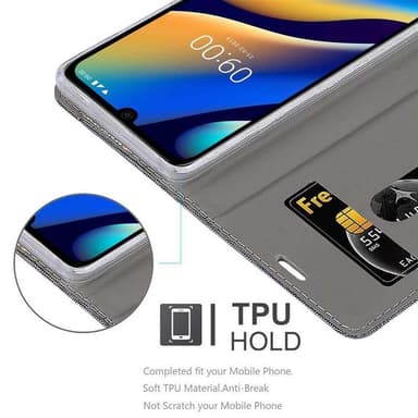WIKO VIEW 3 LITE Pungetui Cover Case (Grå)