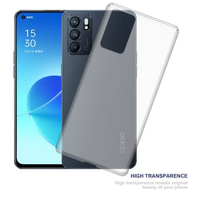 Oppo Reno6 5G Cover TPU Etui (Gennemsigtig)