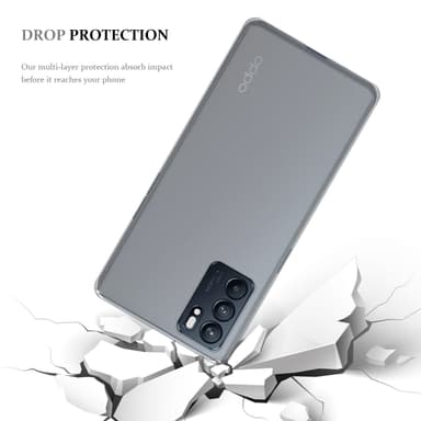 Oppo Reno6 5G Cover TPU Etui (Gennemsigtig)
