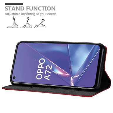 Oppo A72 Cover Etui Case (Rød)