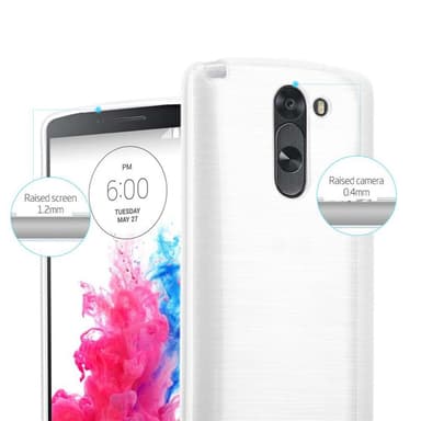 LG G3 STYLUS Cover Etui Case (Sølv)