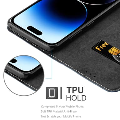 iPhone 14 PRO Etui Case Cover (Blå)