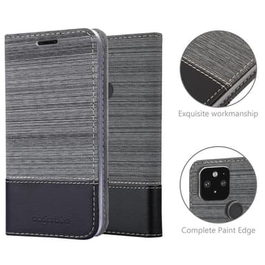 Google PIXEL 5 Pungetui Cover Case (Grå)