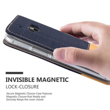 HTC ONE M10 Pungetui Cover Case (Blå)