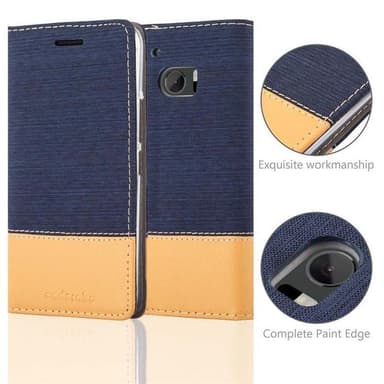 HTC ONE M10 Pungetui Cover Case (Blå)