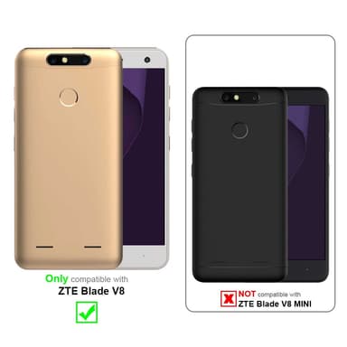 ZTE Blade V8 Pungetui Flip Cover (Sort)