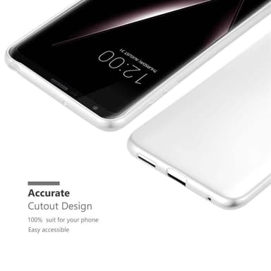 LG V30 / V30+ / V30S / V30S+ Cover Etui Case (Sølv)