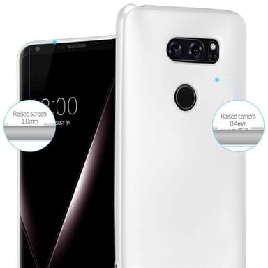 LG V30 / V30+ / V30S / V30S+ Cover Etui Case (Sølv)