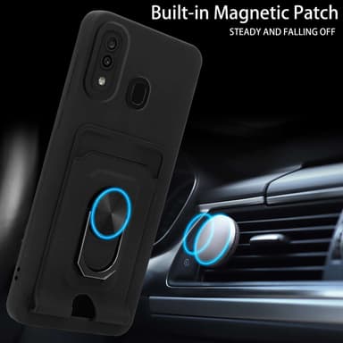Samsung Galaxy A20 / A30 / M10s Etui Kæde Cover(Sort)