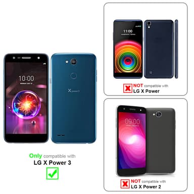 LG X POWER 3 Pungetui Flip Cover (Brun)