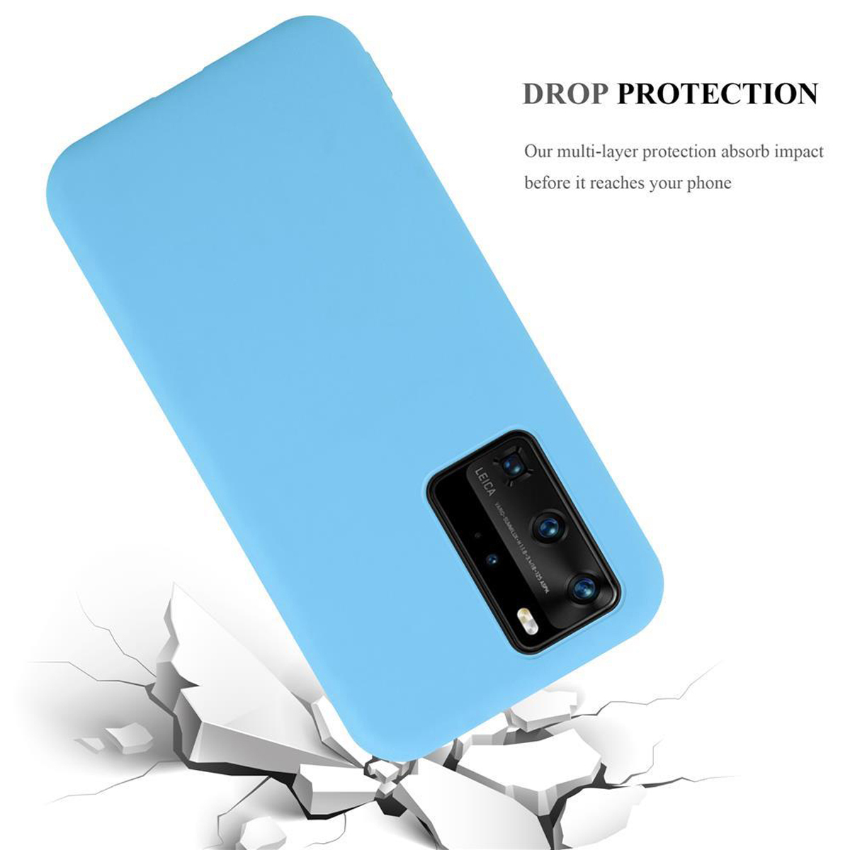 Cover Huawei P40 PRO / P40 PRO+ Etui Case (Blå)