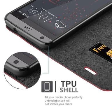 HTC Desire 530 / 630 Cover Etui Case (Rød)