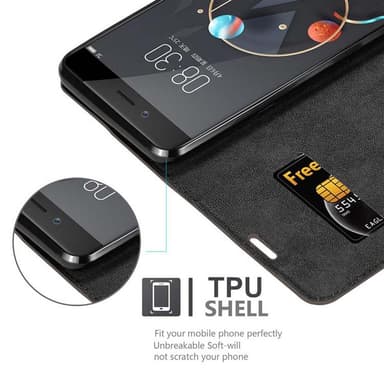 ZTE Nubia Z17 MINI Cover Etui Case (Brun)