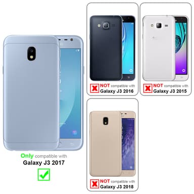 Cover Samsung Galaxy J3 2017 Etui Case (Sort)