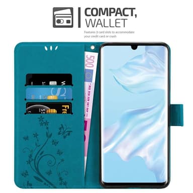 Huawei P30 PRO Pungetui Cover Case (Blå)