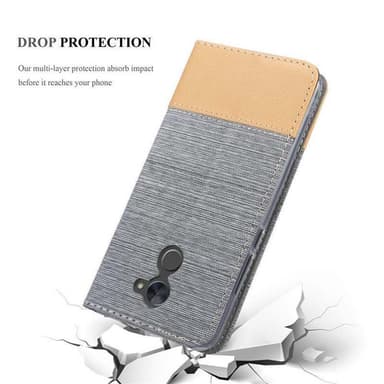 Huawei Enjoy 7 PLUS Pungetui Cover Case (Grå)