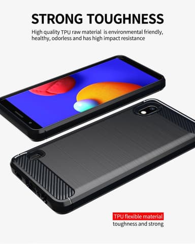 Samsung Galaxy A10 / M10 Cover TPU Etui (Sort)