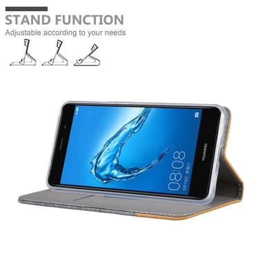 Huawei Enjoy 7 PLUS Pungetui Cover Case (Grå)