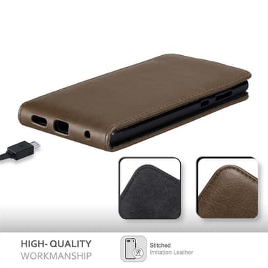 Sony Xperia L1 Pungetui Flip Cover (Brun)