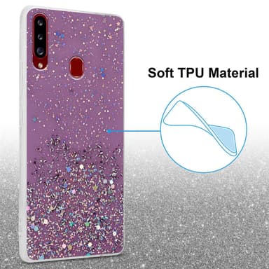 Samsung Galaxy A20s Cover Etui Case (Lilla)